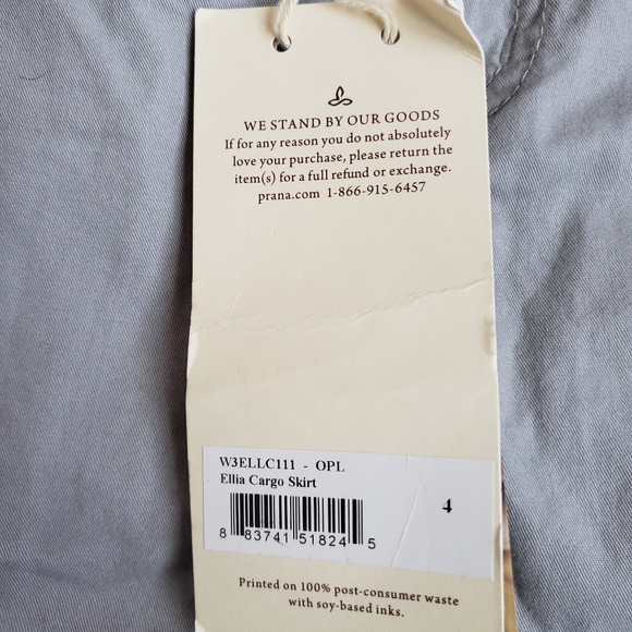Prana Light Grey Pocket Skirt - Picture 7 of 12